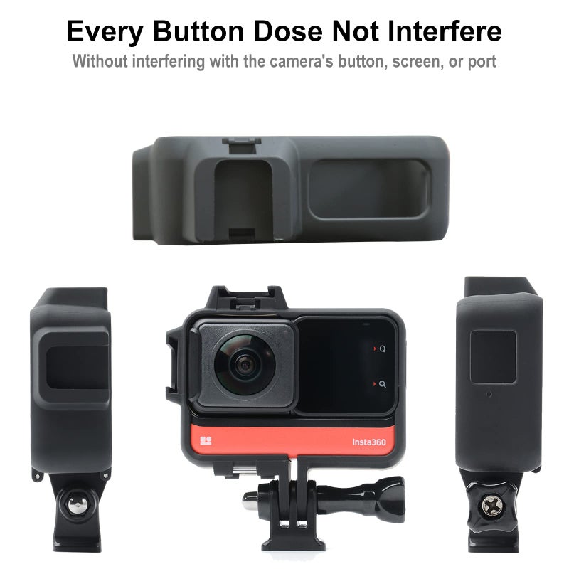 Sruim Mounting Bracket for Insta360 ONE RS Frame, Protective Case Cage Mount Accessories - Image 3